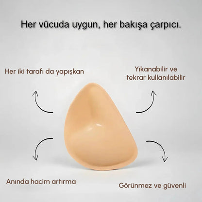Görünmez Push-Up Ped – Sütyensiz Doğal Destek